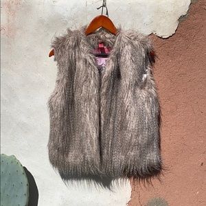 Faux fur vest